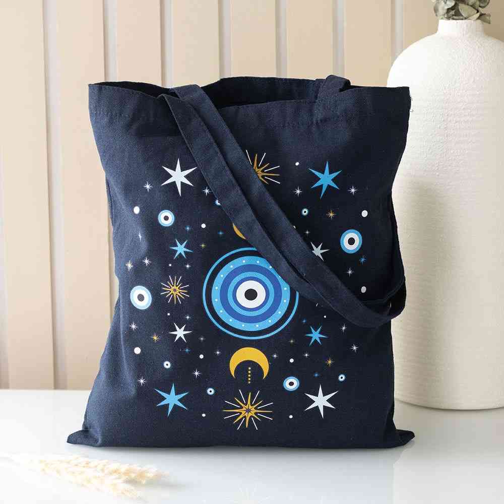 Something Different - All Seeing Eye Polycotton Tragetasche - Blau